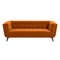 Kano Burnt Orange Velvet Large Sofa