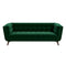 Kano Green Velvet Large Sofa