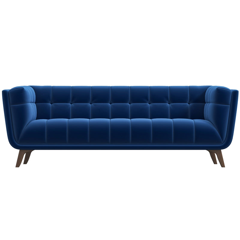 Addison Navy Blue Velvet Large Sofa