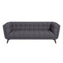 Kano Seaside Gray Fabric Large Sofa