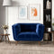 Kano Dark Blue Velvet Lounge Chair