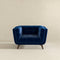 Kano Dark Blue Velvet Lounge Chair