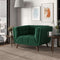 Kano Dark Green Velvet Lounge Chair