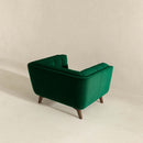 Kano Dark Green Velvet Lounge Chair