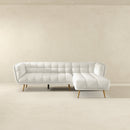 Kano Cream Boucle RAF Chaise Sectional