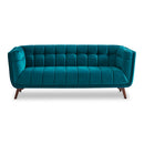 Kano Teal Velvet Small Sofa