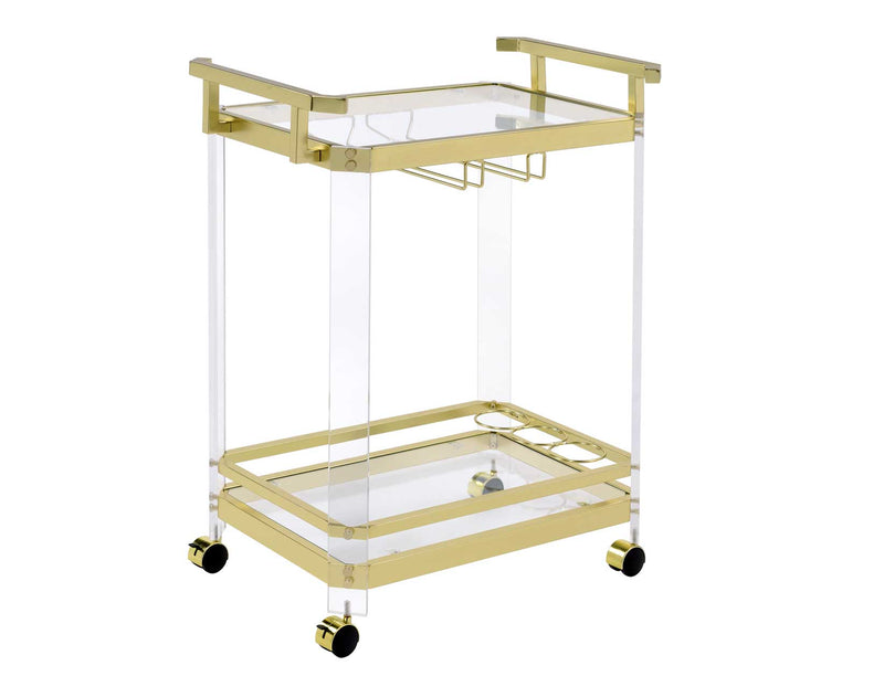 Aerin Server Cart, Gold