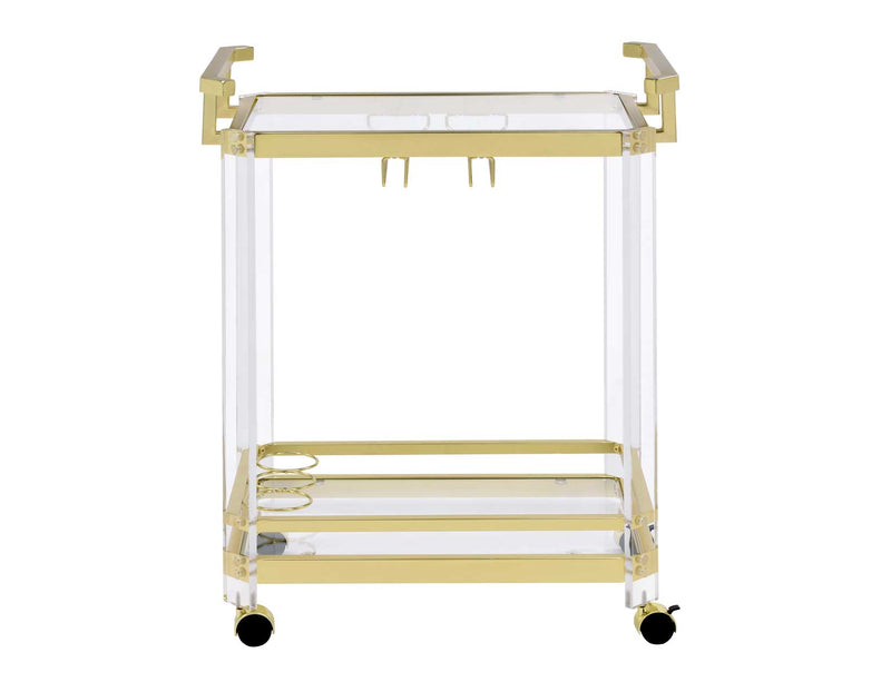 Aerin Server Cart, Gold