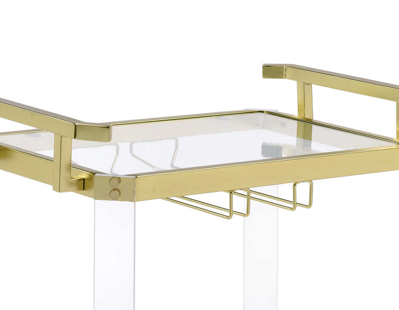 Aerin Server Cart, Gold