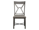 Alamo Gray PU Side Chair, Set of 2