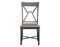 Alamo Gray PU Side Chair, Set of 2