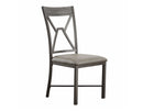 Alamo Gray PU Side Chair, Set of 2