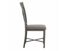 Alamo Gray PU Side Chair, Set of 2