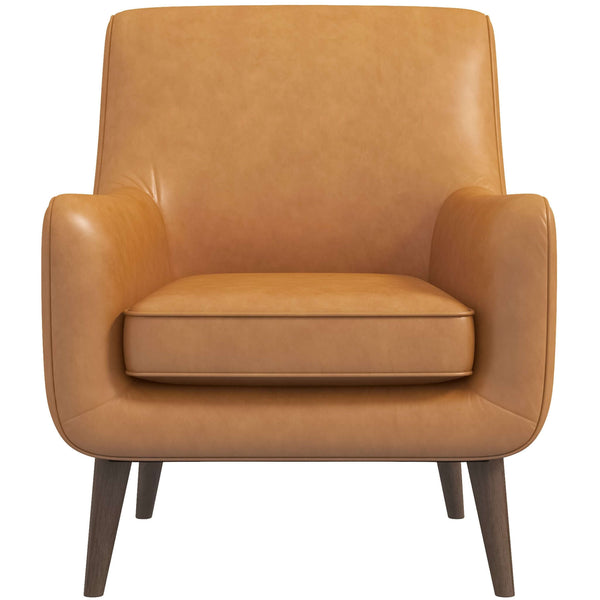 Lexi Tan Leather Lounge Chair