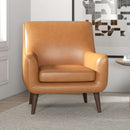 Lexi Tan Leather Lounge Chair