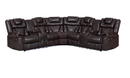 Alexa Brown Reclining Sectional