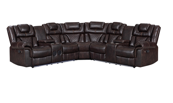 Alexa Brown Reclining Sectional