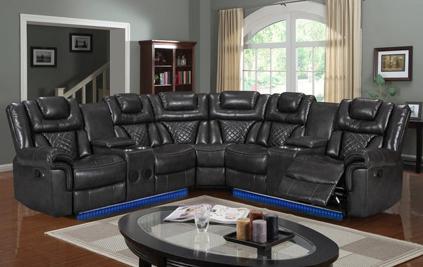 Alexa Gray Reclining Sectional