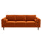 Fordham Burnt Orange Velvet Large Sofa