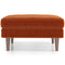 Fordham Teal Velvet Square Upholstered Ottoman