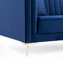 Kendra Dark Blue Velvet Sofa