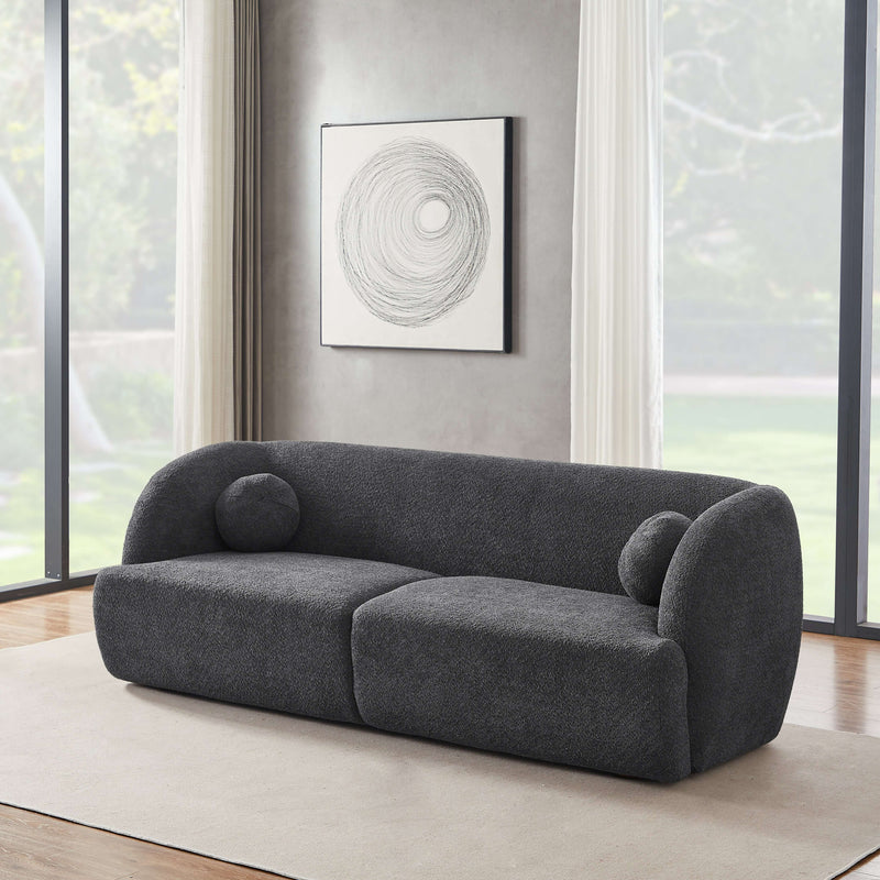 Anna French Boucle Sofa Grey