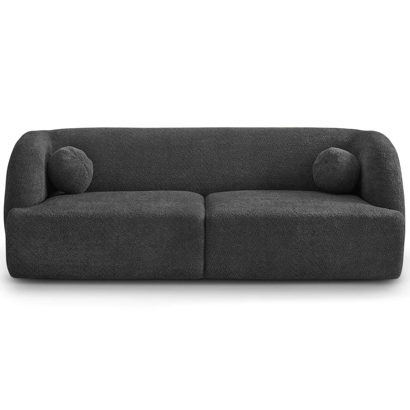 Anna French Boucle Sofa Grey