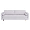 Daphne Light Grey Pillow Back Fabric Sofa