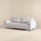 Daphne Light Grey Pillow Back Fabric Sofa