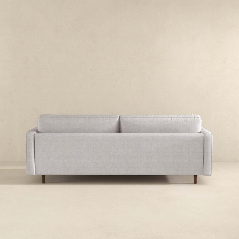 Daphne Light Grey Pillow Back Fabric Sofa