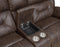 Aria 3-Piece Dual-Power Reclining Sectional, Saddle Brown