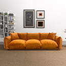 Archer Burnt Orange Velvet Sofa