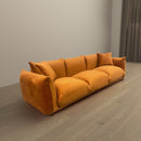 Archer Burnt Orange Velvet Sofa