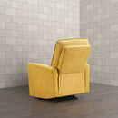 Asheville Dark Yellow Suede Recliner Chair