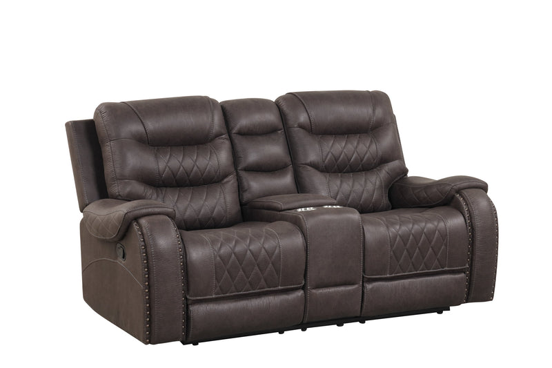 Ashley Chocolate 3-Piece Luxurious Reclining Living Room Set