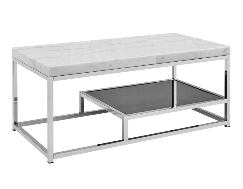 Aston White Marble Coffee Table