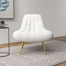 Aubrey Cream French Boucle Lounge Chair