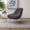 Aubrey Grey French Boucle Lounge Chair