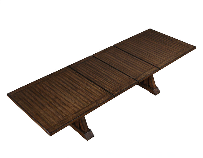 Auburn 86-106-inch Dining Table with 2-20 inch Leaves