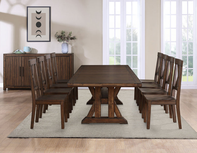 Auburn 86-106-inch Dining Table with 2-20 inch Leaves