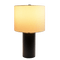 Aura Black Table Lamp with On/Off Switch Black Block Base