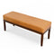 Austin Antique Tan Leather Bench without Lines