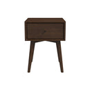 Avery Mid-Century Modern Solid Wood Night Stand 1 Drawer