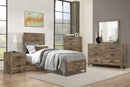 Mandan Weathered Pine Panel Youth Bedroom Set