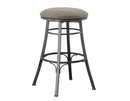 Bali 30″ Backless Bar Stool, Swivel, Gray