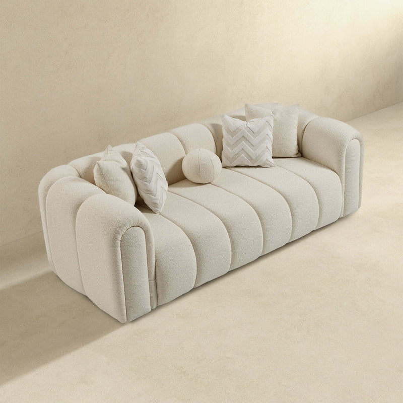 Bella Ivory Boucle Sofa