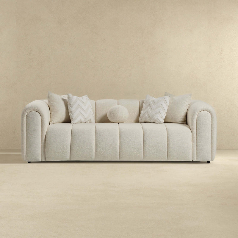 Bella Ivory Boucle Sofa