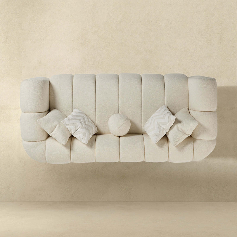 Bella Ivory Boucle Sofa