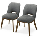 Blake Dark Grey Fabric Dining Chair (Set of 2)