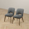 Blake Dark Grey Fabric Dining Chair (Set of 2)